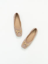 Load image into Gallery viewer, Modern x Blush Faux Suede Bow Ballet Flat (7)