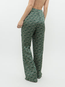 MNG x Green Patterned Satin Set (L, XL)