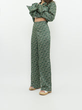 Load image into Gallery viewer, MNG x Green Patterned Satin Set (L, XL)