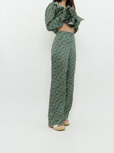 Load image into Gallery viewer, MNG x Green Patterned Satin Set (L, XL)