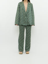 Load image into Gallery viewer, MNG x Green Patterned Satin Set (L, XL)