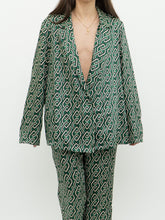 Load image into Gallery viewer, MNG x Green Patterned Satin Set (L, XL)