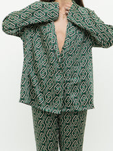 Load image into Gallery viewer, MNG x Green Patterned Satin Set (L, XL)