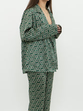 Load image into Gallery viewer, MNG x Green Patterned Satin Set (L, XL)