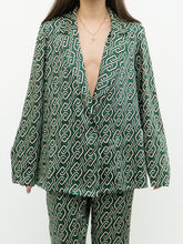 Load image into Gallery viewer, MNG x Green Patterned Satin Set (L, XL)