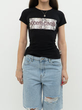 Load image into Gallery viewer, Vintage x Made in Italy x ROBERTO CAVALLI Snakeskin Logo Tee (M, L)