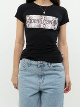 Load image into Gallery viewer, Vintage x Made in Italy x ROBERTO CAVALLI Snakeskin Logo Tee (M, L)