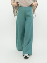 Load image into Gallery viewer, Vintage x Made in USA x BRYN WALKER Teal Linen Pants (L, XL)