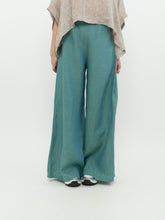 Load image into Gallery viewer, Vintage x Made in USA x BRYN WALKER Teal Linen Pants (L, XL)