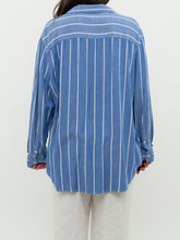 Load image into Gallery viewer, TAHARI x Blue &amp; White Soft Striped Button Up (XS-XL)