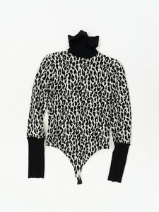 WOLFORD x B&W Leopard Bodysuit (XS, S)