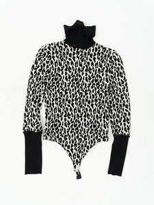 WOLFORD x B&W Leopard Bodysuit (XS, S)