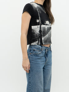 Vintage x Landscape Cropped Shimmer Baby Tee (XS)