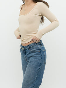 Modern x Nude Ribbed Fitted Long Sleeve (XS)