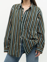 Load image into Gallery viewer, Vintage x LACOSTE Cotton Striped Green Buttonup (XS-XL)