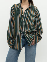 Load image into Gallery viewer, Vintage x LACOSTE Cotton Striped Green Buttonup (XS-XL)