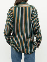 Load image into Gallery viewer, Vintage x LACOSTE Cotton Striped Green Buttonup (XS-XL)