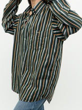 Load image into Gallery viewer, Vintage x LACOSTE Cotton Striped Green Buttonup (XS-XL)