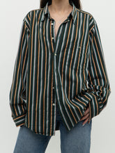 Load image into Gallery viewer, Vintage x LACOSTE Cotton Striped Green Buttonup (XS-XL)