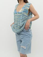 Load image into Gallery viewer, Vintage x Blue &amp; Green Cotton Handknit Vest (S-L)