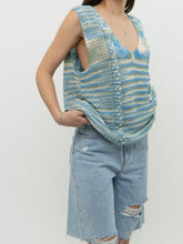 Load image into Gallery viewer, Vintage x Blue &amp; Green Cotton Handknit Vest (S-L)