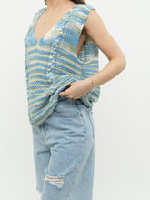 Load image into Gallery viewer, Vintage x Blue &amp; Green Cotton Handknit Vest (S-L)