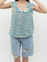 Load image into Gallery viewer, Vintage x Blue &amp; Green Cotton Handknit Vest (S-L)