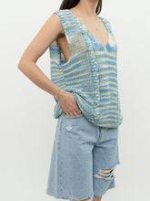 Load image into Gallery viewer, Vintage x Blue &amp; Green Cotton Handknit Vest (S-L)