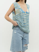 Load image into Gallery viewer, Vintage x Blue &amp; Green Cotton Handknit Vest (S-L)