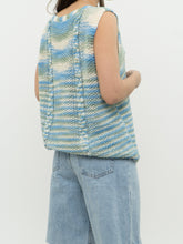 Load image into Gallery viewer, Vintage x Blue &amp; Green Cotton Handknit Vest (S-L)