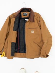 CARHARTT x Deadstock Detroit Camel Lined Jacket (L, XL)