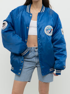 Vintage x CHALK LINE 92' Blue Jays World Series Satin Bomber (S-L)