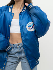 Vintage x CHALK LINE 92' Blue Jays World Series Satin Bomber (S-L)