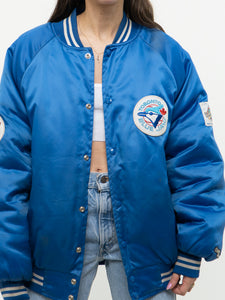 Vintage x CHALK LINE 92' Blue Jays World Series Satin Bomber (S-L)