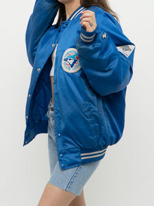 Vintage x CHALK LINE 92' Blue Jays World Series Satin Bomber (S-L)