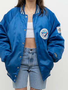 Vintage x CHALK LINE 92' Blue Jays World Series Satin Bomber (S-L)