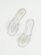 Load image into Gallery viewer, CHINESE LAUNDRY x Translucent Rhinestone Slides (8, 8.5)