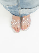 Load image into Gallery viewer, CHINESE LAUNDRY x Translucent Rhinestone Slides (8, 8.5)