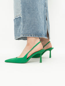 Zara x Green Heels (7.5, 8)