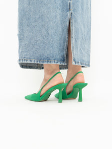 Zara x Green Heels (7.5, 8)