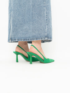 Zara x Green Heels (7.5, 8)