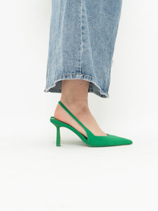 Zara x Green Heels (7.5, 8)