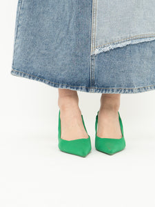 Zara x Green Heels (7.5, 8)