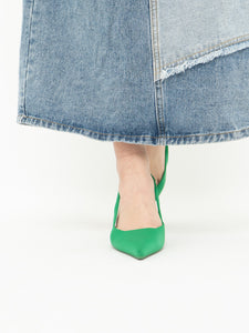 Zara x Green Heels (7.5, 8)