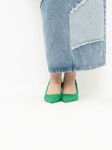 Zara x Green Heels (7.5, 8)