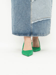 Zara x Green Heels (7.5, 8)