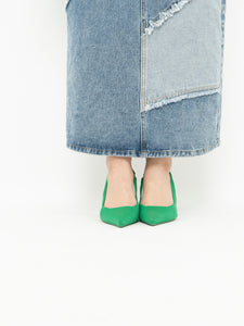 Zara x Green Heels (7.5, 8)