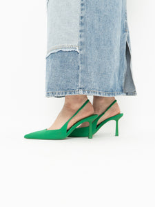 Zara x Green Heels (7.5, 8)