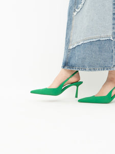 Zara x Green Heels (7.5, 8)