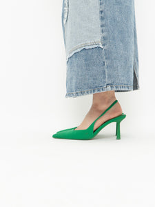 Zara x Green Heels (7.5, 8)